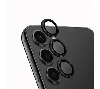 Szkło hartowane UNIQ Optix Aluminium Camera Lens Protector do Samsung Galaxy S24 Plus Czarny