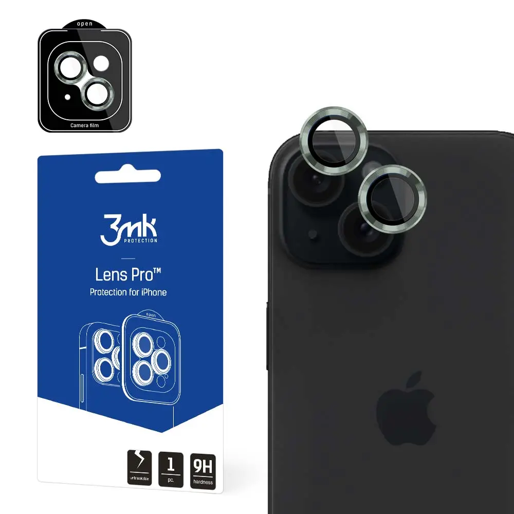 Szkło hartowane 3mk Lens Protection Pro do Apple iPhone 15 Alpine Green