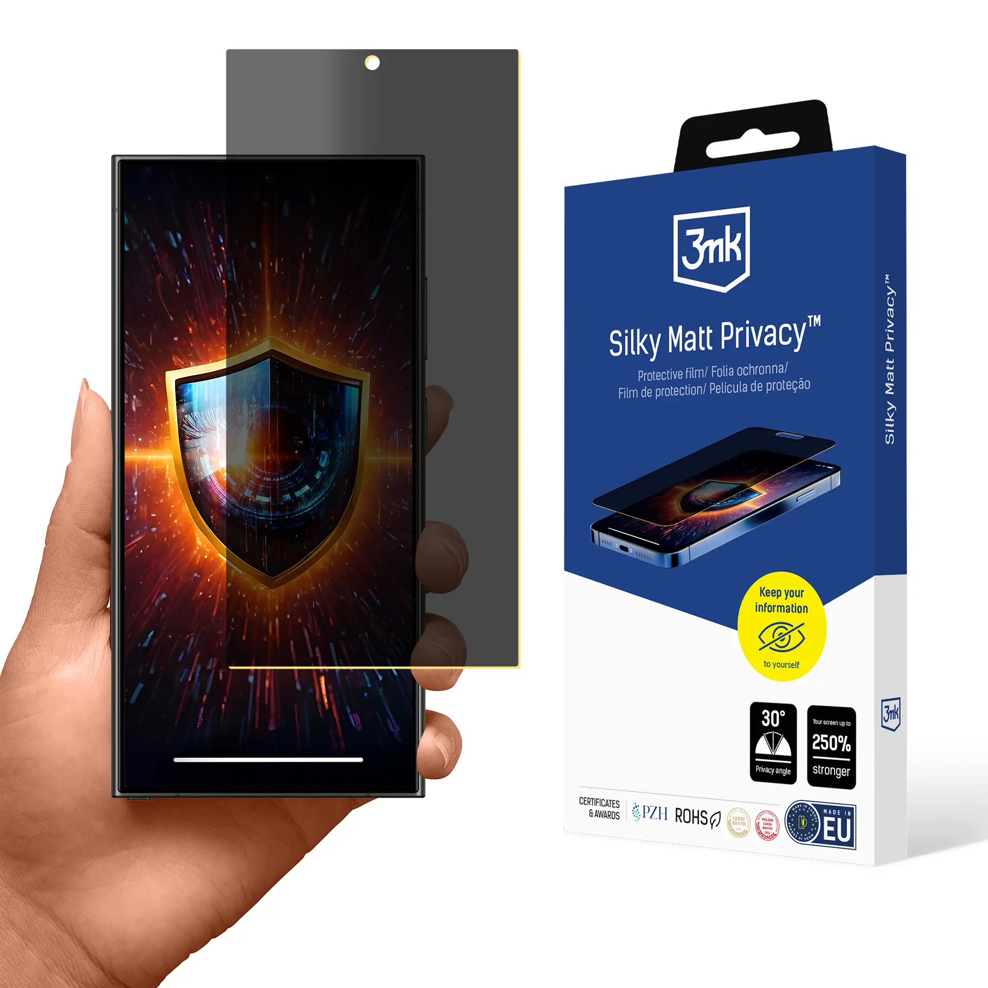 Folia ochronna 3mk Silky Matt Privacy do Samsung Galaxy S24 Ultra