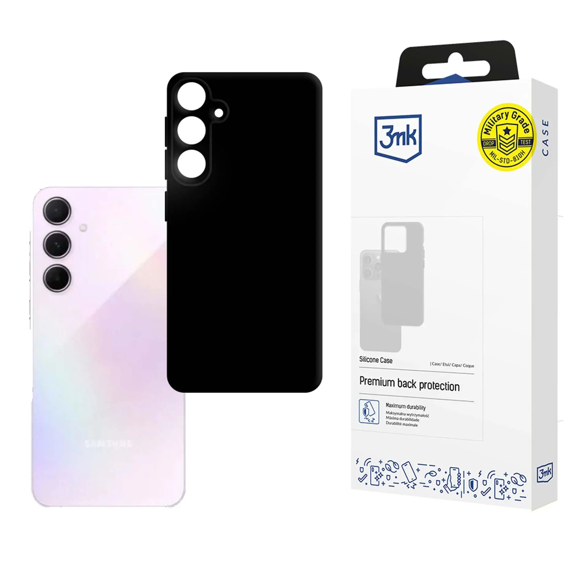 Etui 3mk Silicone Case do Samsung Galaxy A35 Czarny
