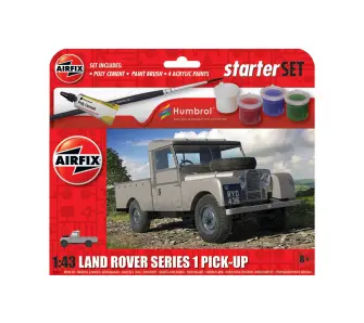 Model do sklejania Airfix A55012 Starter Set - Land Rover Series 1 Pick-Up