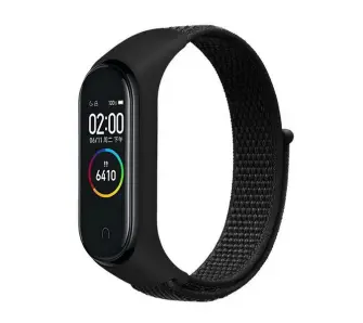 Pasek Beline do Mi Band 7/6/5/4/3 NylonLoop Czarny