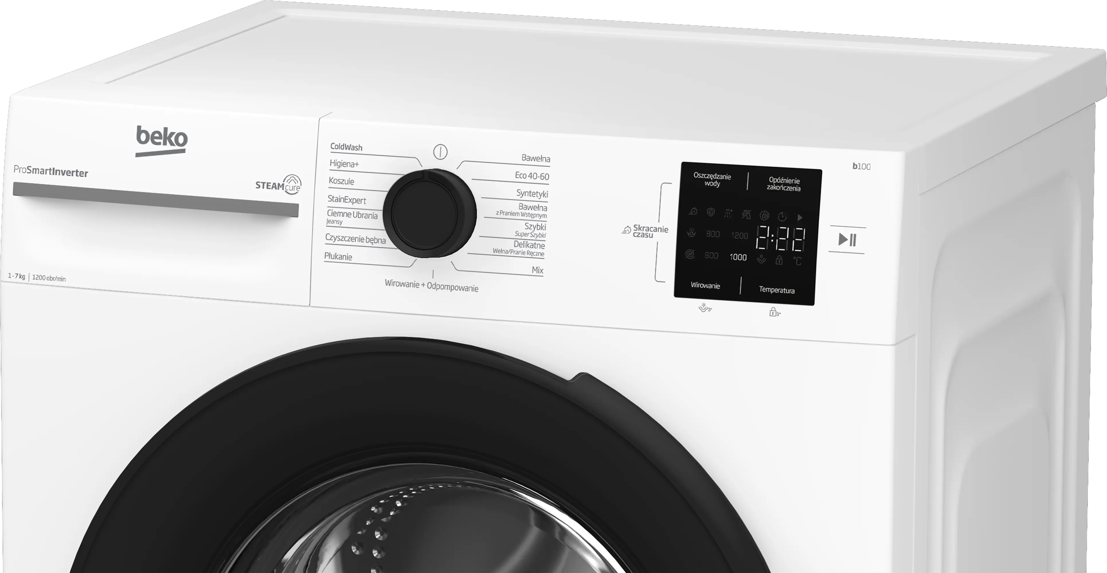 Pralka Beko b100 BM1WFU37225WPB Slim 7kg 1200obr/min