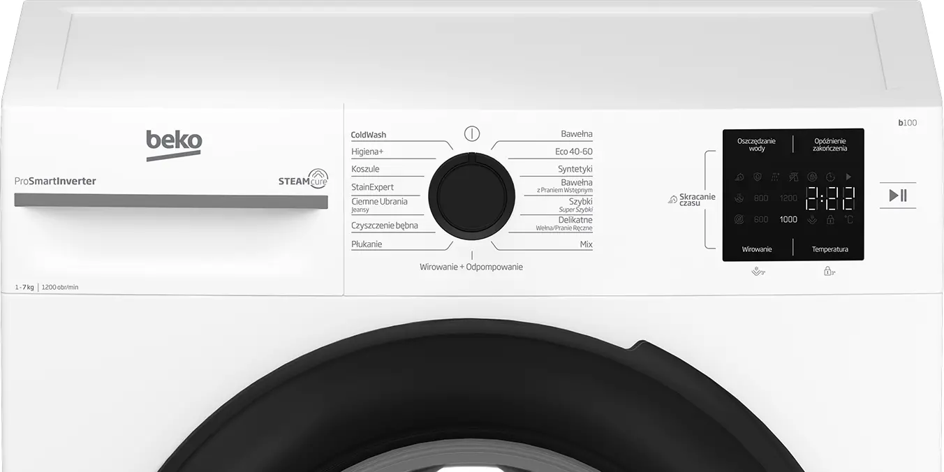Pralka Beko b100 BM1WFU37225WPB Slim 7kg 1200obr/min
