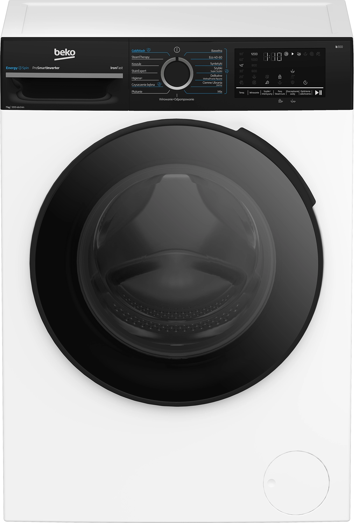 Pralka Beko b300 BM3WFU47215WBDC EnergySpin Slim 7kg 1200obr/min