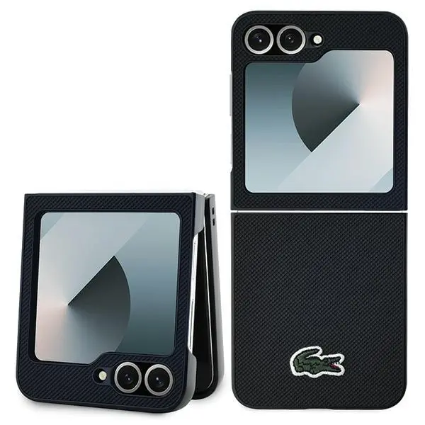 Etui Lacoste TPU Casing do  Z Flip 6 Czarny