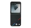 Etui BMW Carbon Tricolor do Z Flip 6 Czarny