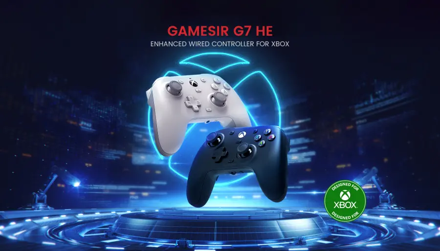 Pad GameSir HRG22991 G7 HE Wired do PC Xbox Przewodowy Czarny