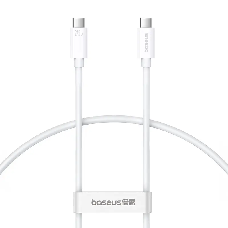 Kabel Baseus USB-C do USB-C Superior USB4 240W 1m Biały