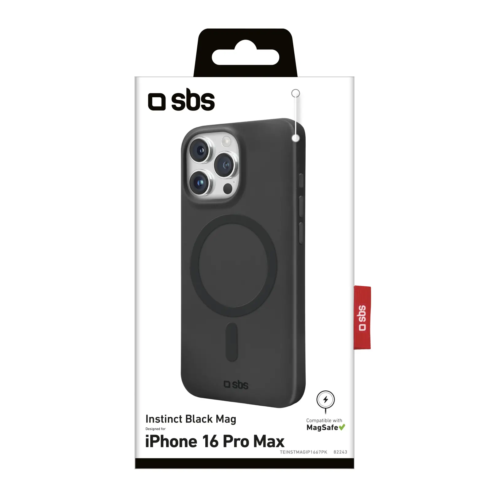 Etui SBS Instinct MagSafe do iPhone 16 Pro Max Czarny
