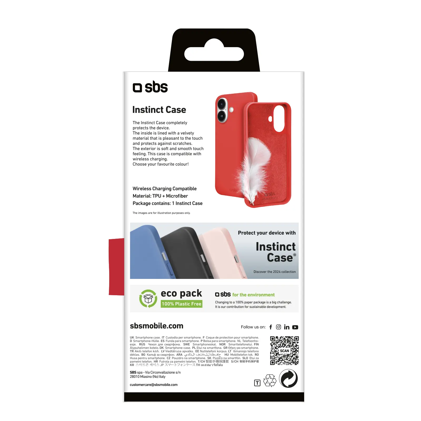 Etui SBS Instinct do iPhone 16 Czerwony