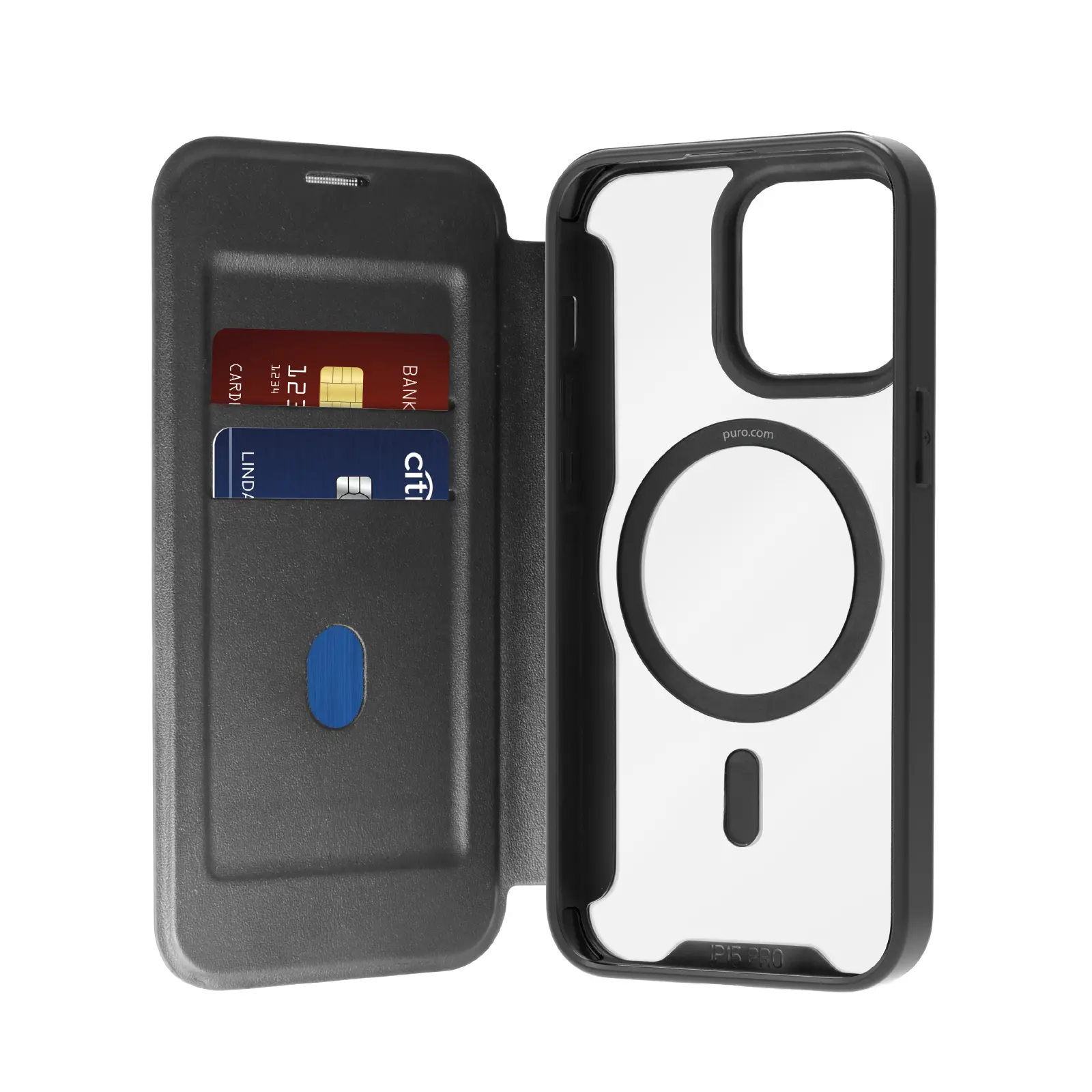 Etui Puro Book Mag 2 do iPhone 16 Pro