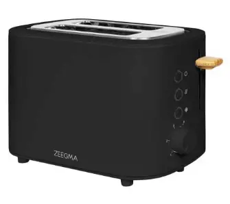 Toster Zeegma Tostee Black Wood Rozmrażanie 500W