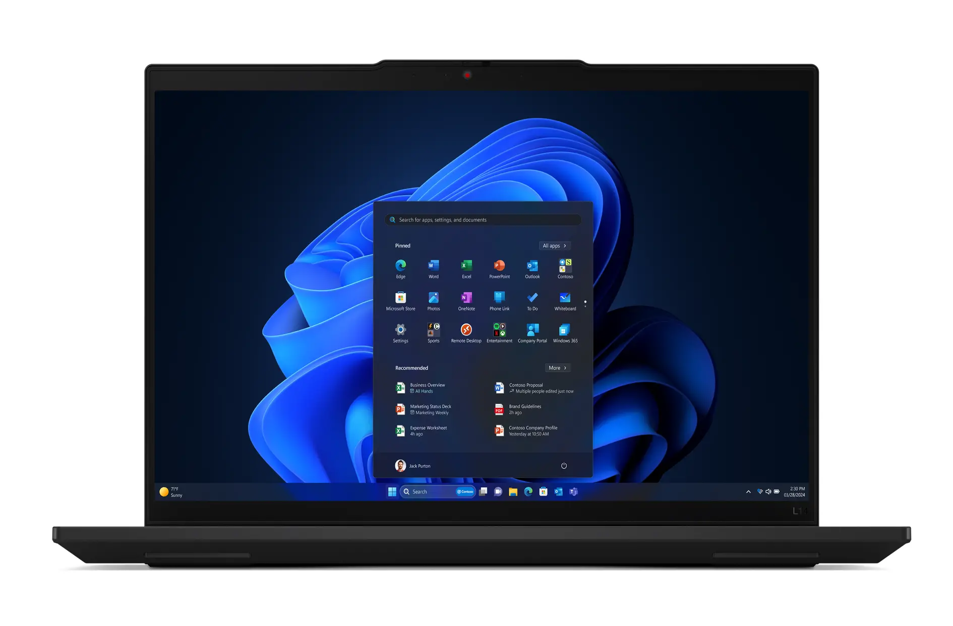 Laptop Lenovo ThinkPad L14 Gen 5 14" Ultra 7 155U 16GB RAM 512GB Dysk SSD Win11 Pro Czarny Funkcje AI