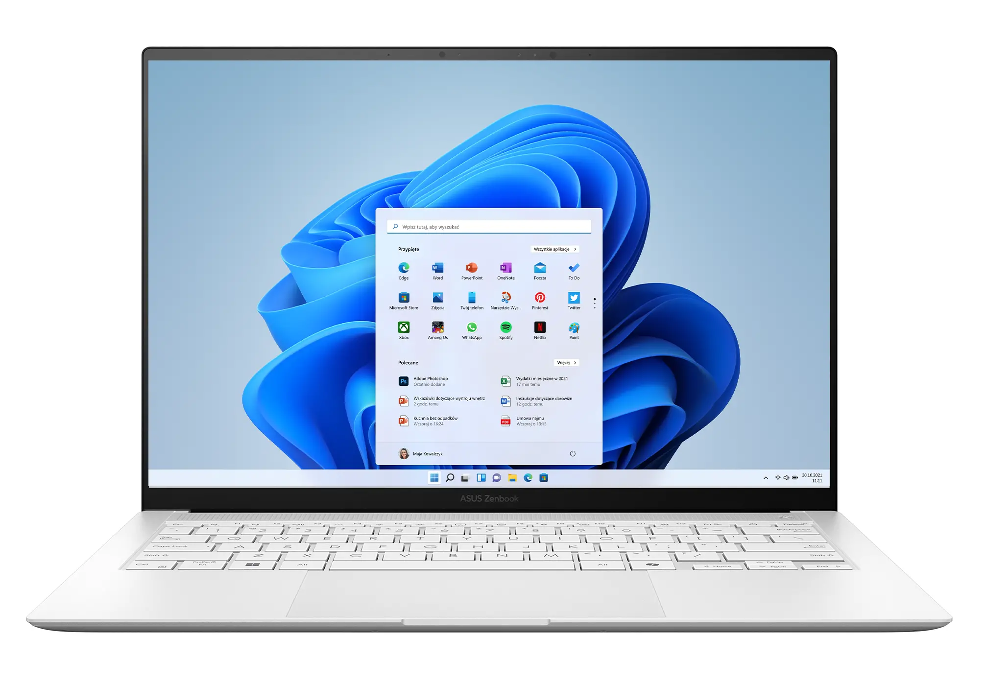 Laptop ASUS Zenbook S 14 OLED UX5406SA-PV030W 14" Ultra 7 258V 32GB RAM 1TB Dysk SSD Win11 Biały