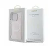 Etui Guess Saffiano Peony Classic Logo MagSafe do iPhone 16 Pro Max Różowy