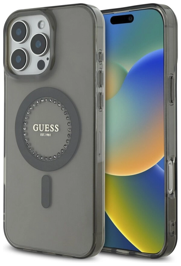 Etui Guess hardcase 4G Classic iPhone 16 Pro Czarny