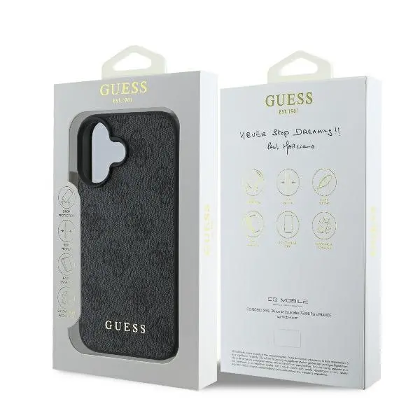 Etui Guess 4G Classic iPhone 16 Plus Czarny