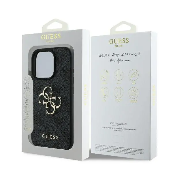 Etui Guess hardcase 4G Big Logo do iPhone 16 Pro Max Czarny