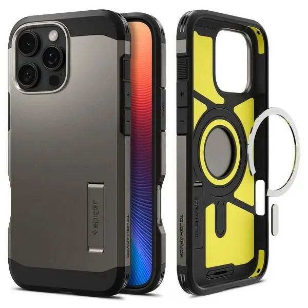 Etui Spigen Tough Armor MagSafe do iPhone 16 Pro Max Szary