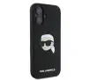 Etui Karl Lagerfeld Silicone Karl Head Print MagSafe do iPhone 16 Czarny