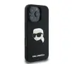 Etui Karl Lagerfeld Silicone Karl Head Print MagSafe do iPhone 16 Pro Czarny