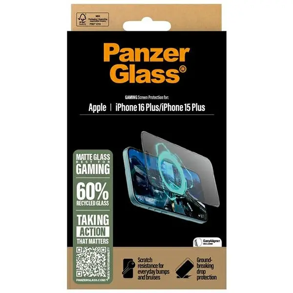 Szkło hartowane PanzerGlass Gaming Screen Protector do iPhone 16 Plus