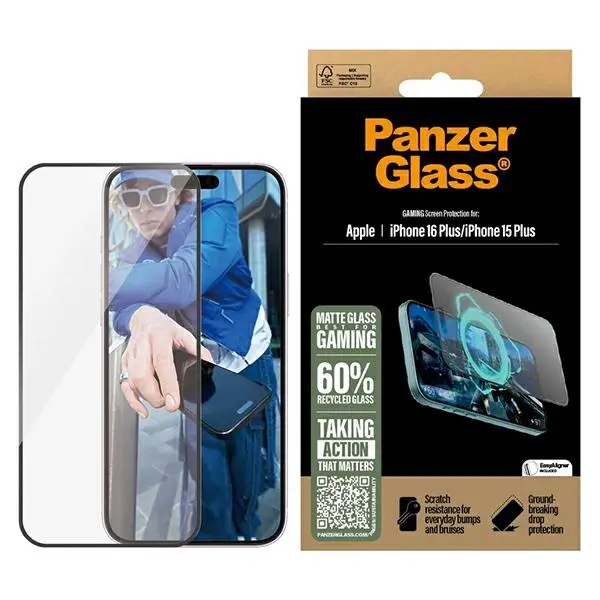 Szkło hartowane PanzerGlass Gaming Screen Protector do iPhone 16 Plus