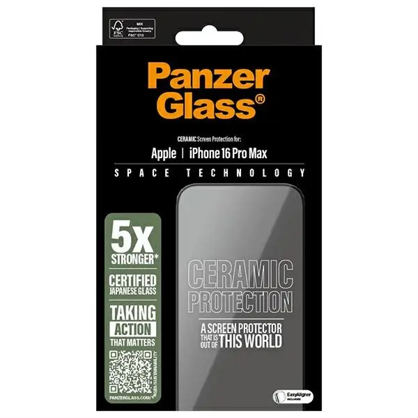Szkło hartowane PanzerGlass Ceramic Screen Protector do iPhone 16 Pro Max