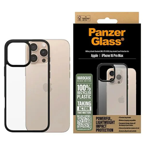 Etui PanzerGlass HardCase do iPhone 16 Pro Max Czarny