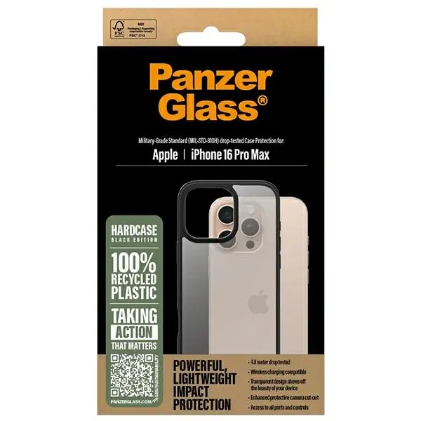 Etui PanzerGlass HardCase do iPhone 16 Pro Max Czarny