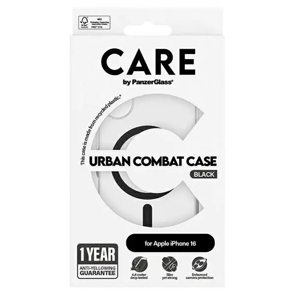Etui PanzerGlass Flagship Case MagSafe do iPhone 16 Czarny