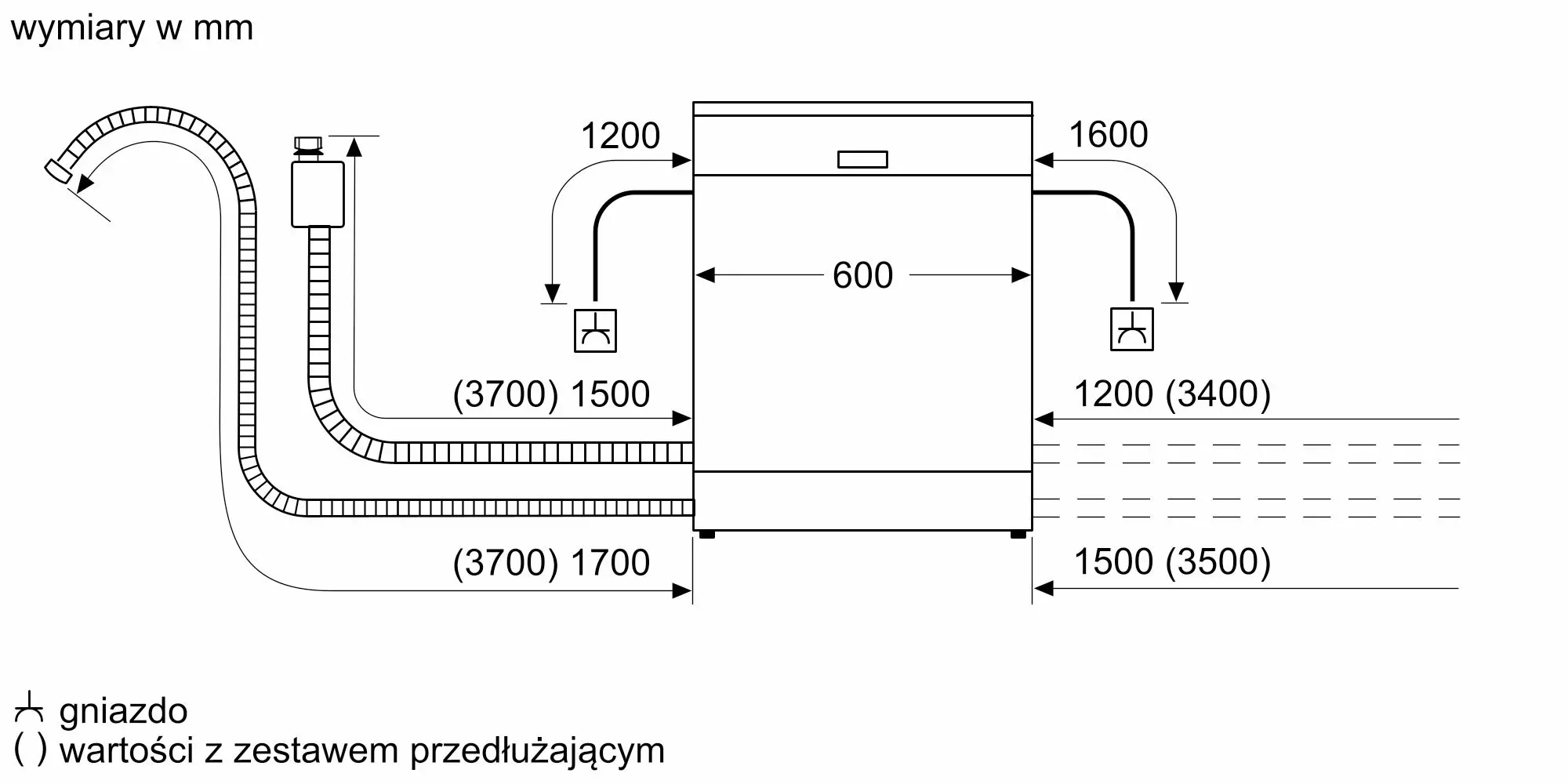 Zmywarka Siemens iQ300 SN63EX22CE 59,8cm Automatyczne otwieranie drzwi Szuflada na sztućce Zdalne sterowanie
