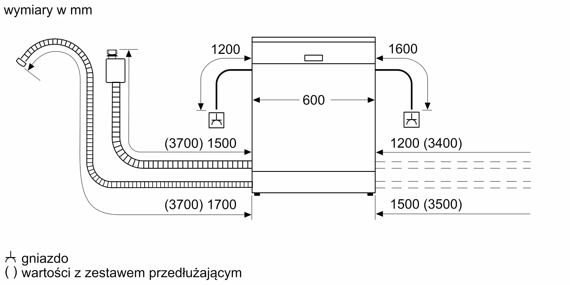 Zmywarka Siemens iQ300 SN63EX06VE 59,8cm Automatyczne otwieranie drzwi Szuflada na sztućce Zdalne sterowanie