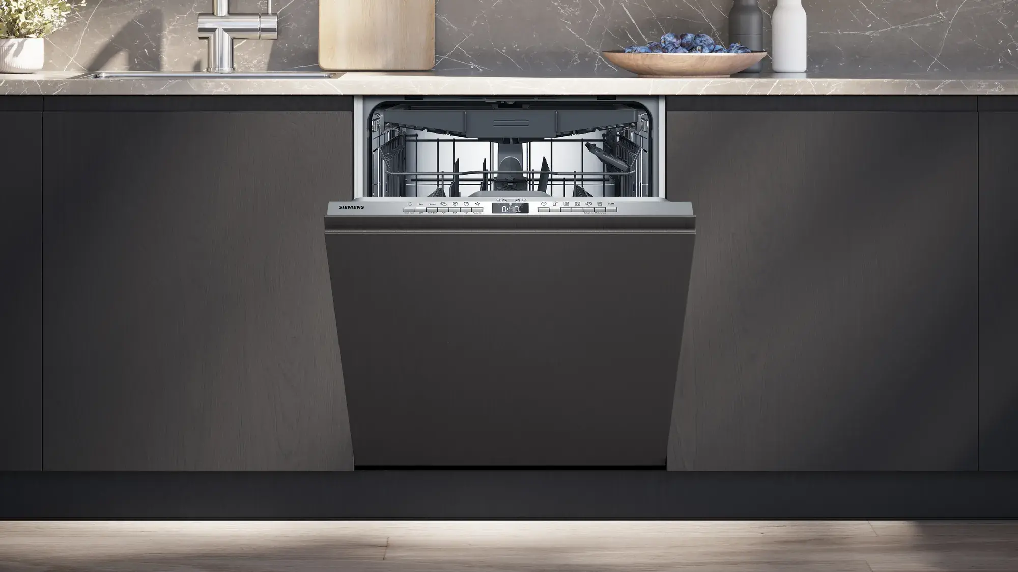 Zmywarka Siemens iQ300 SN63EX06VE 59,8cm Automatyczne otwieranie drzwi Szuflada na sztućce Zdalne sterowanie
