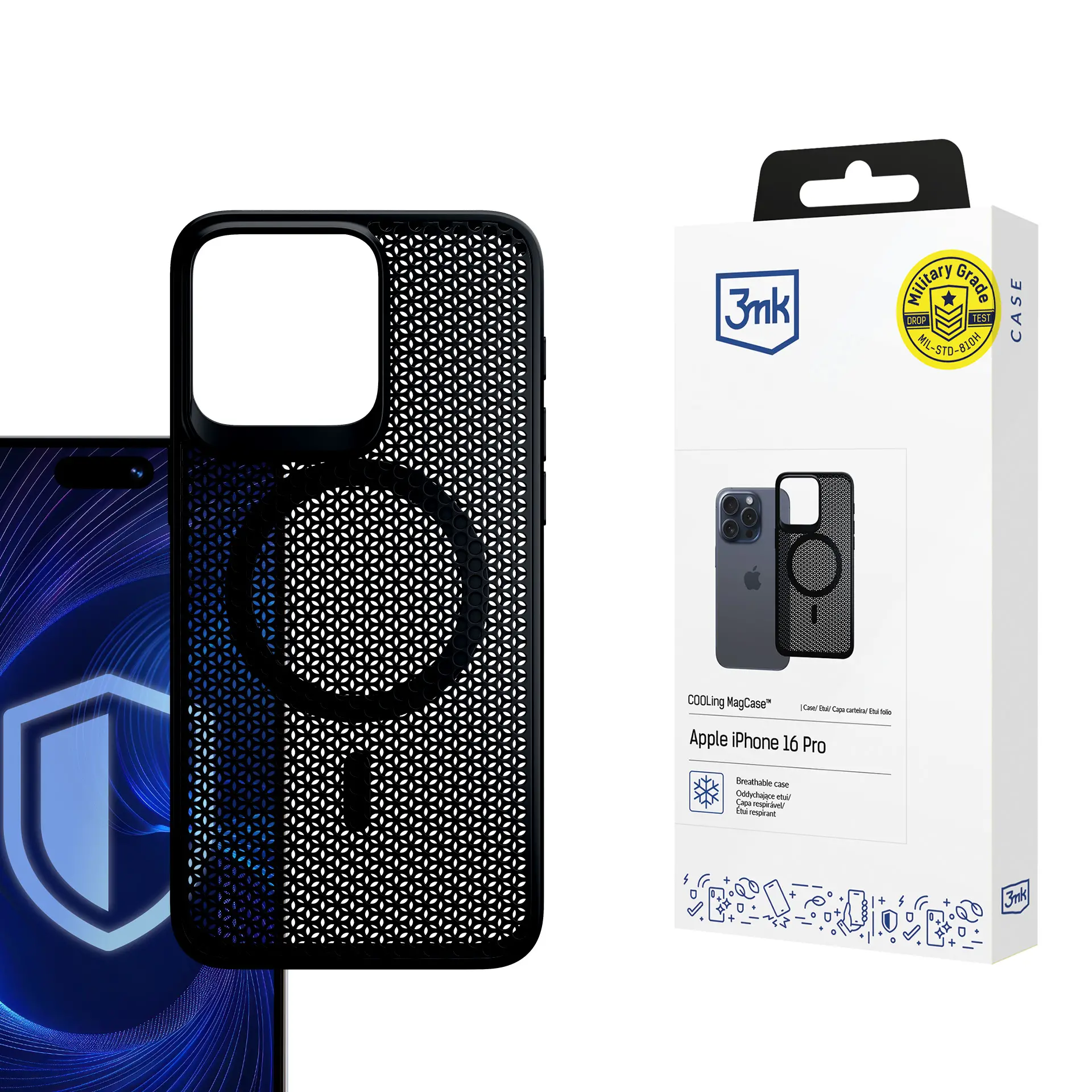 Etui 3mk COOLing MagCase iPhone 16 Pro Max Czarny