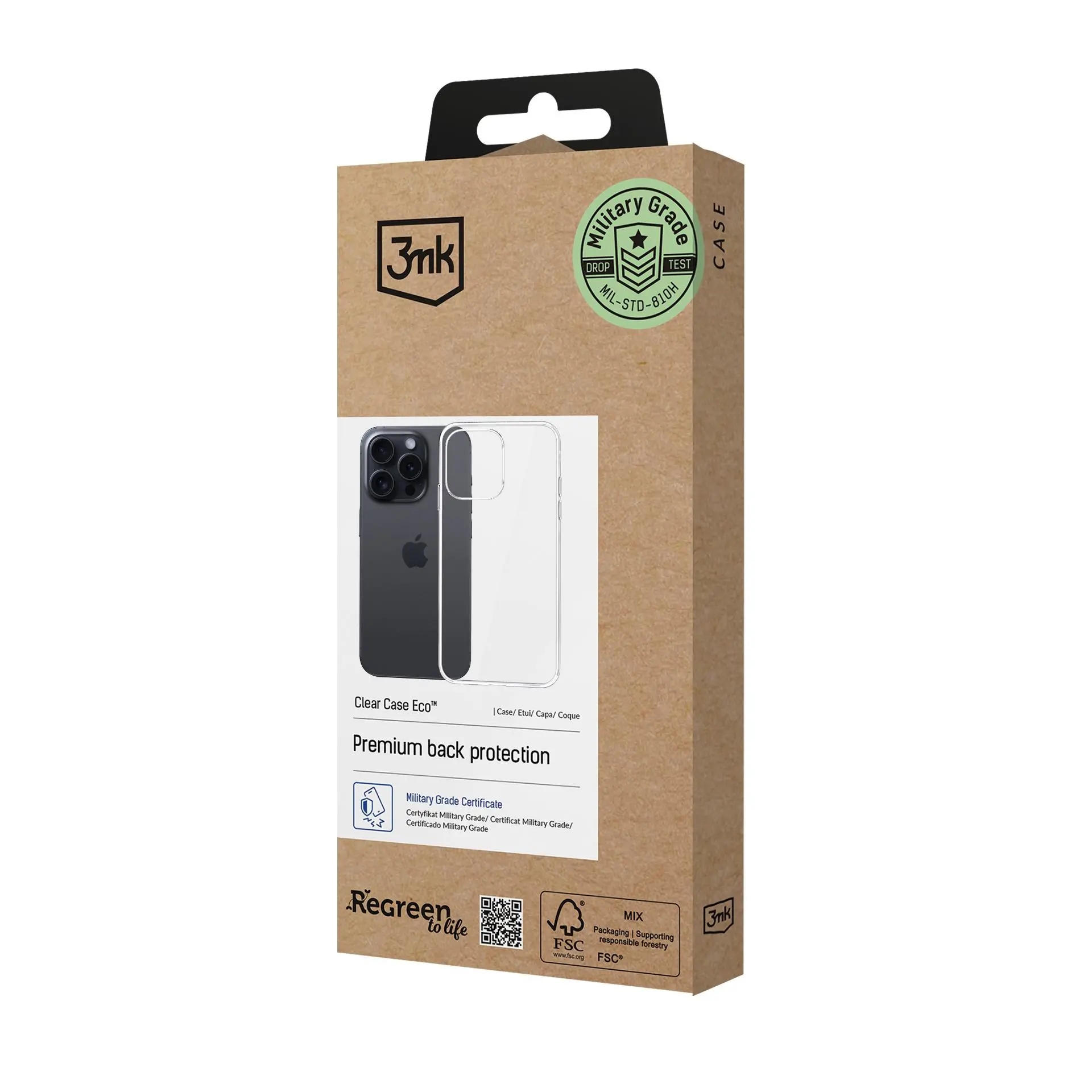 Etui 3mk Clear Case Eco do iPhone 16 Pro Max Przezroczysty
