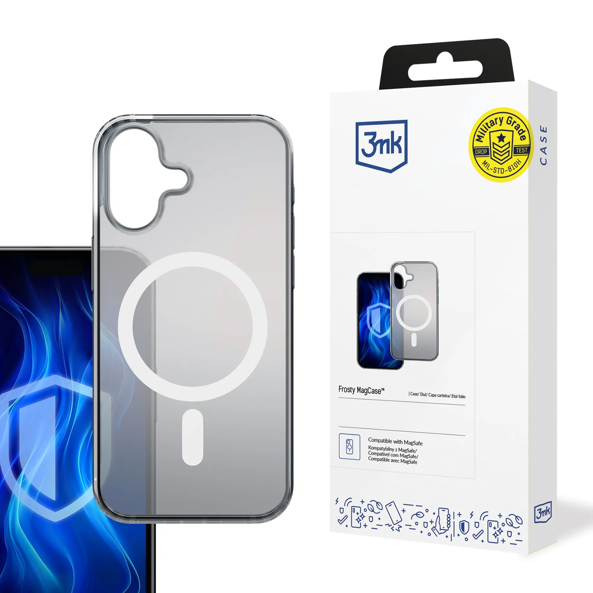 Etui 3mk Frosty MagCase do iPhone 16 Plus Biały