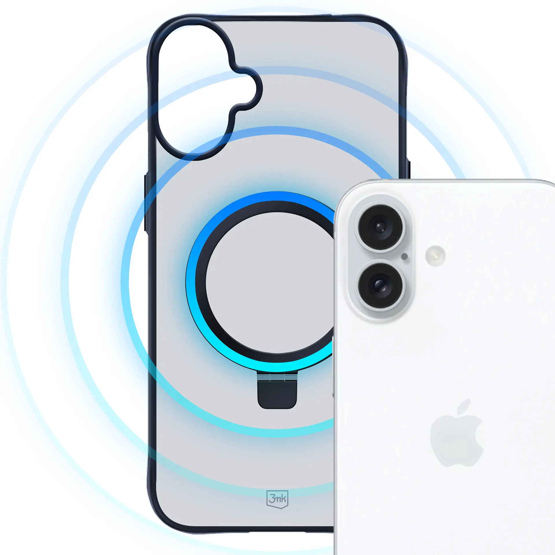 Etui 3mk Smoke Case Mag&Stand do iPhone 16 Plus Czarny