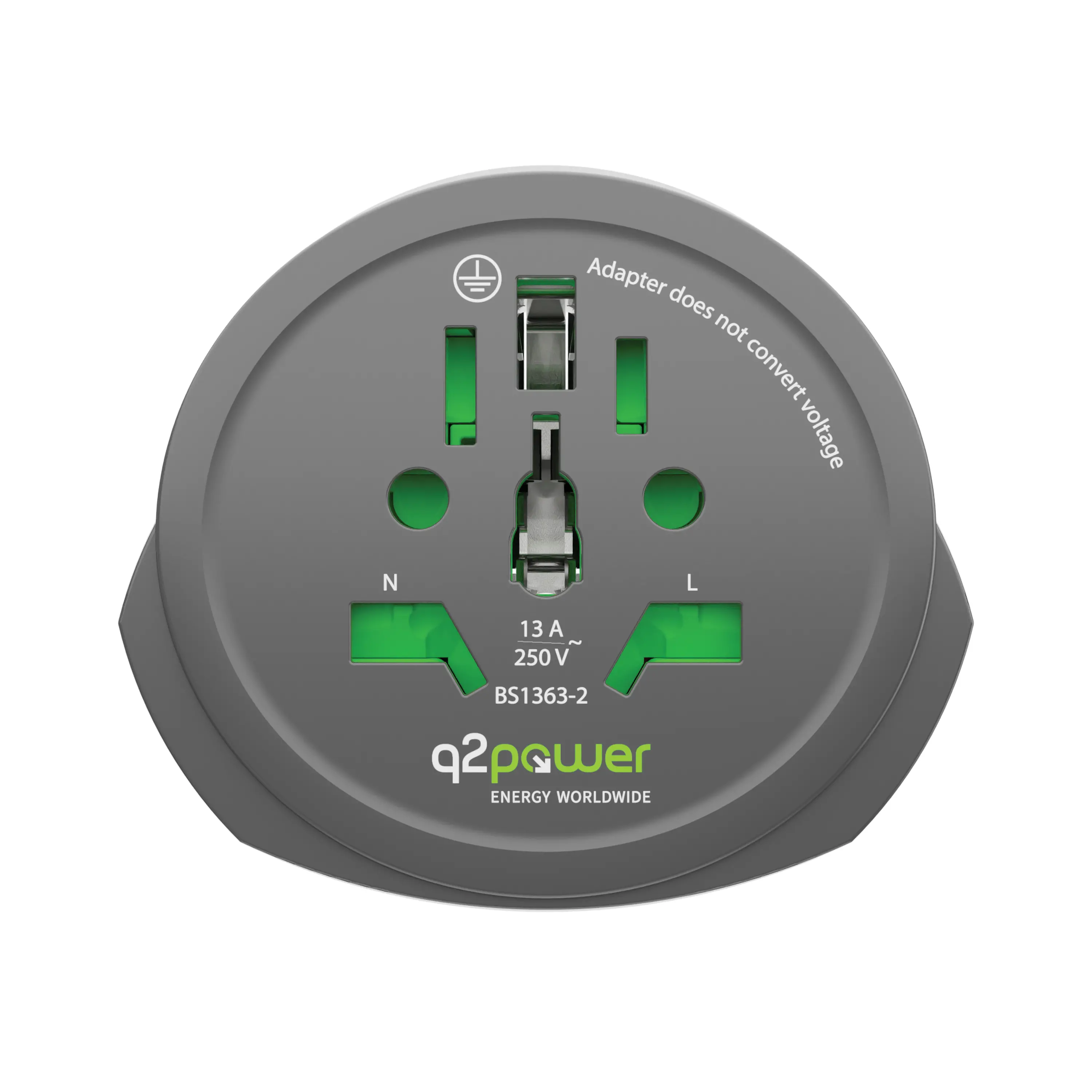 Adapter podróżny Q2 Power Q2-1.100100-TH World to Europe