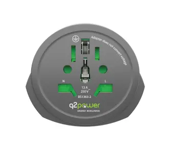 Adapter podróżny Q2 Power Q2-1.100100-TH World to Europe