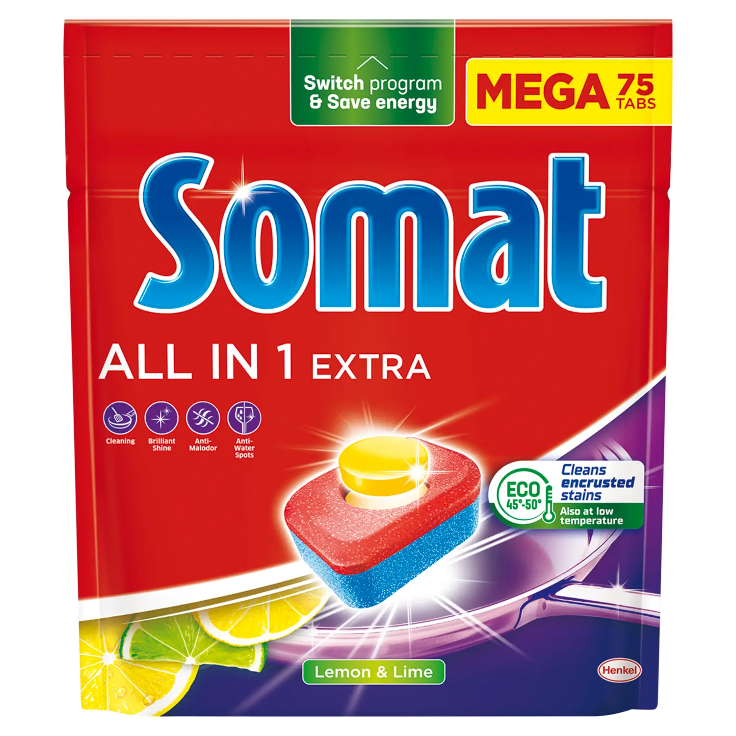 Tabletki do zmywarki Somat All in 1 Extra Lemon 75szt.