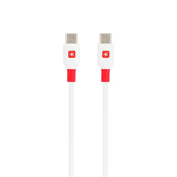 Kabel Skross USB-C do USB-C 100W 2m Biały