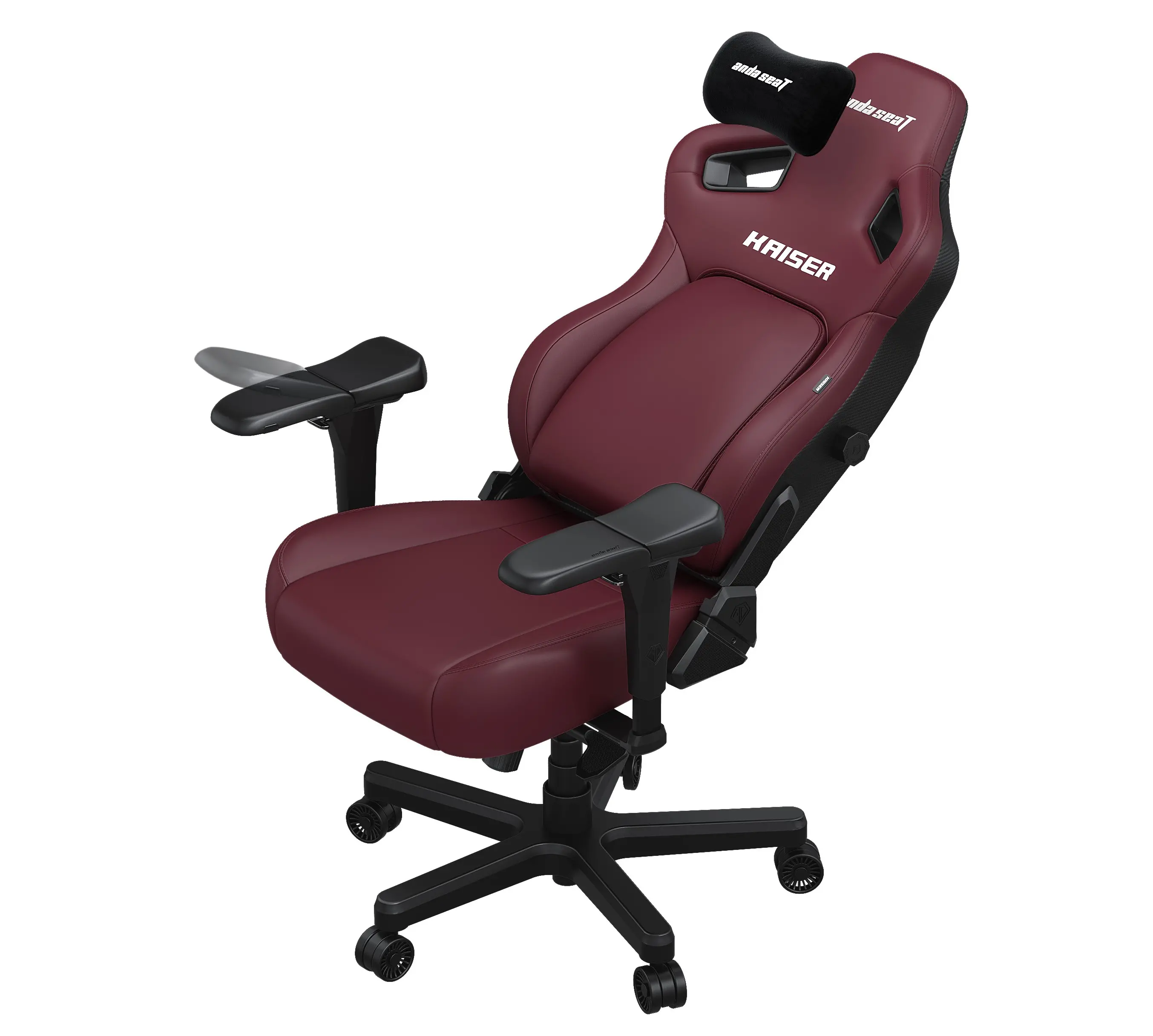 Fotel Anda Seat Kaiser 4 XL Gamingowy do 200kg Skóra Eco Bordowy