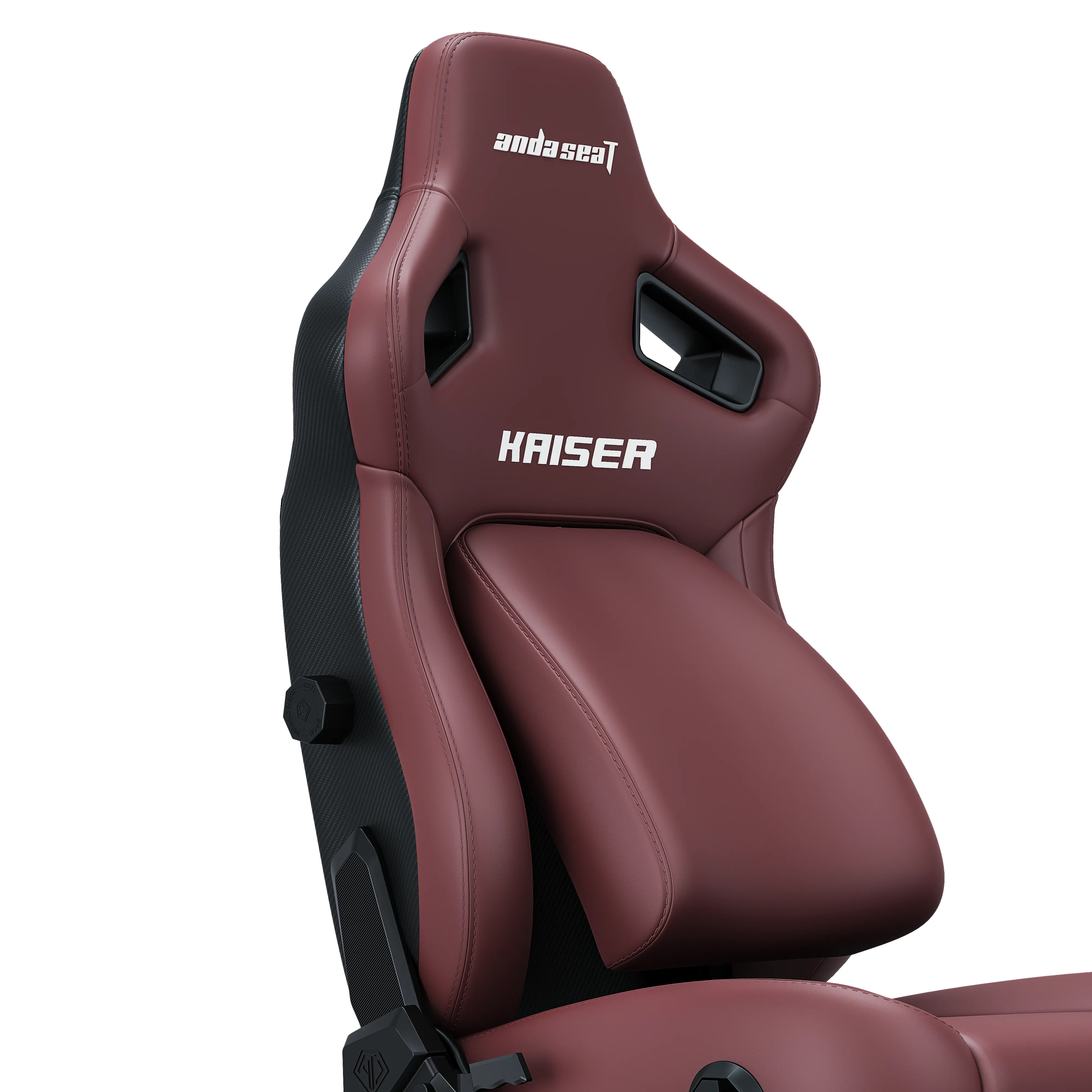 Fotel Anda Seat Kaiser 4 XL Gamingowy do 200kg Skóra Eco Bordowy