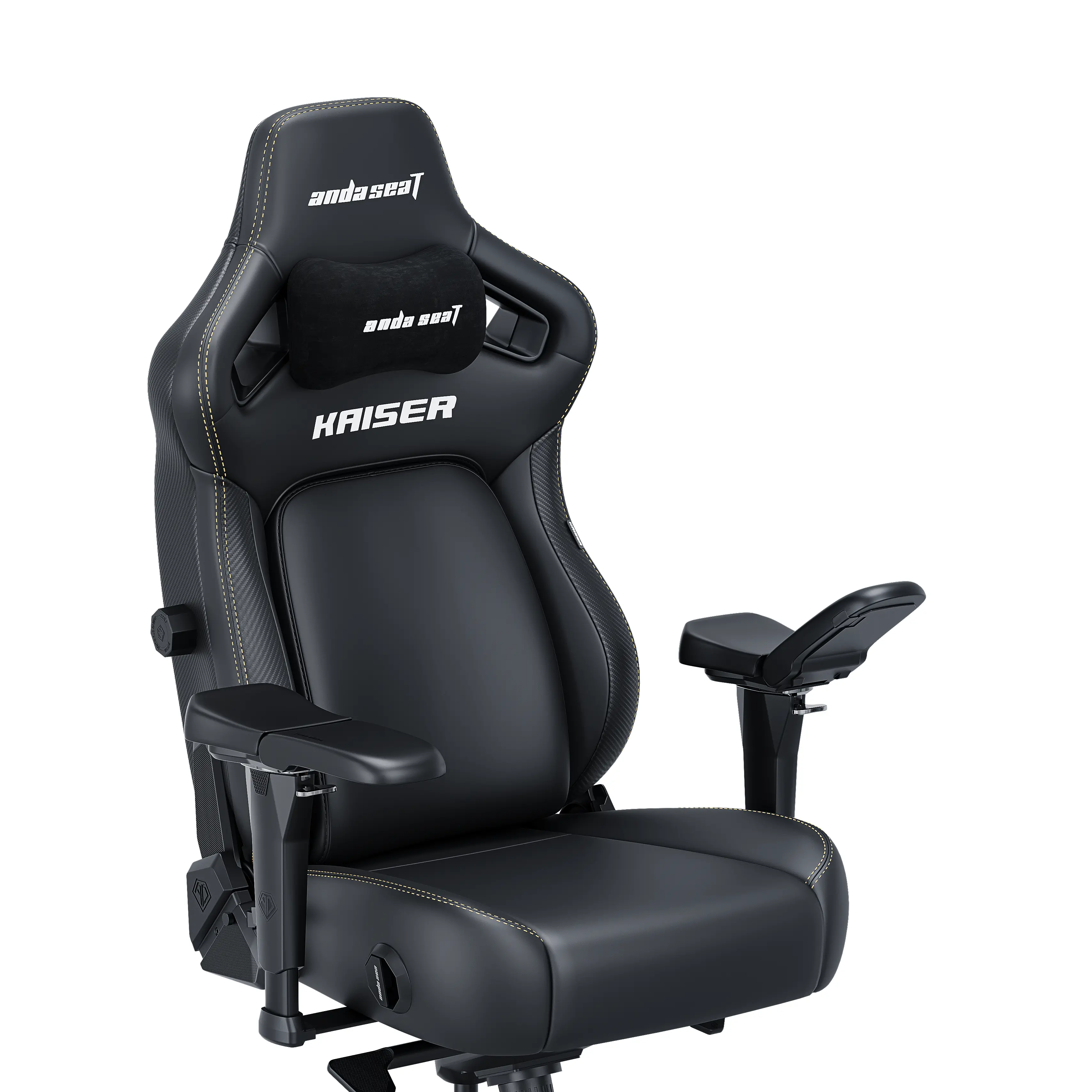 Fotel Anda Seat Kaiser 4 XL Gamingowy do 200kg Skóra Eco Czarny