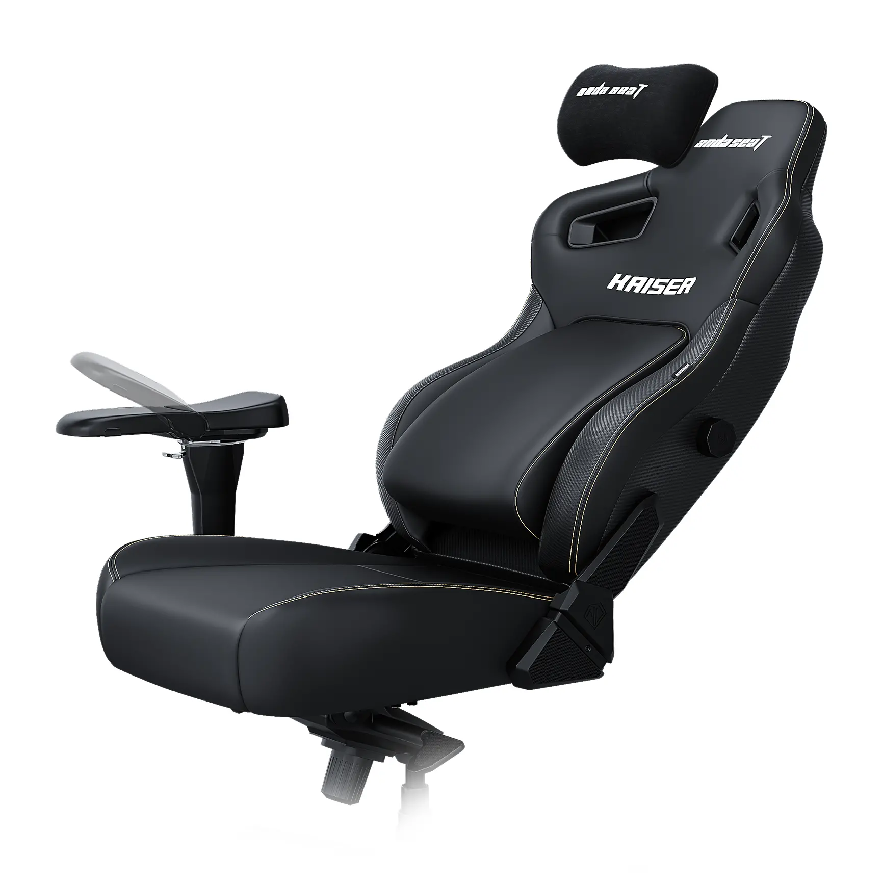 Fotel Anda Seat Kaiser 4 XL Gamingowy do 200kg Skóra Eco Czarny