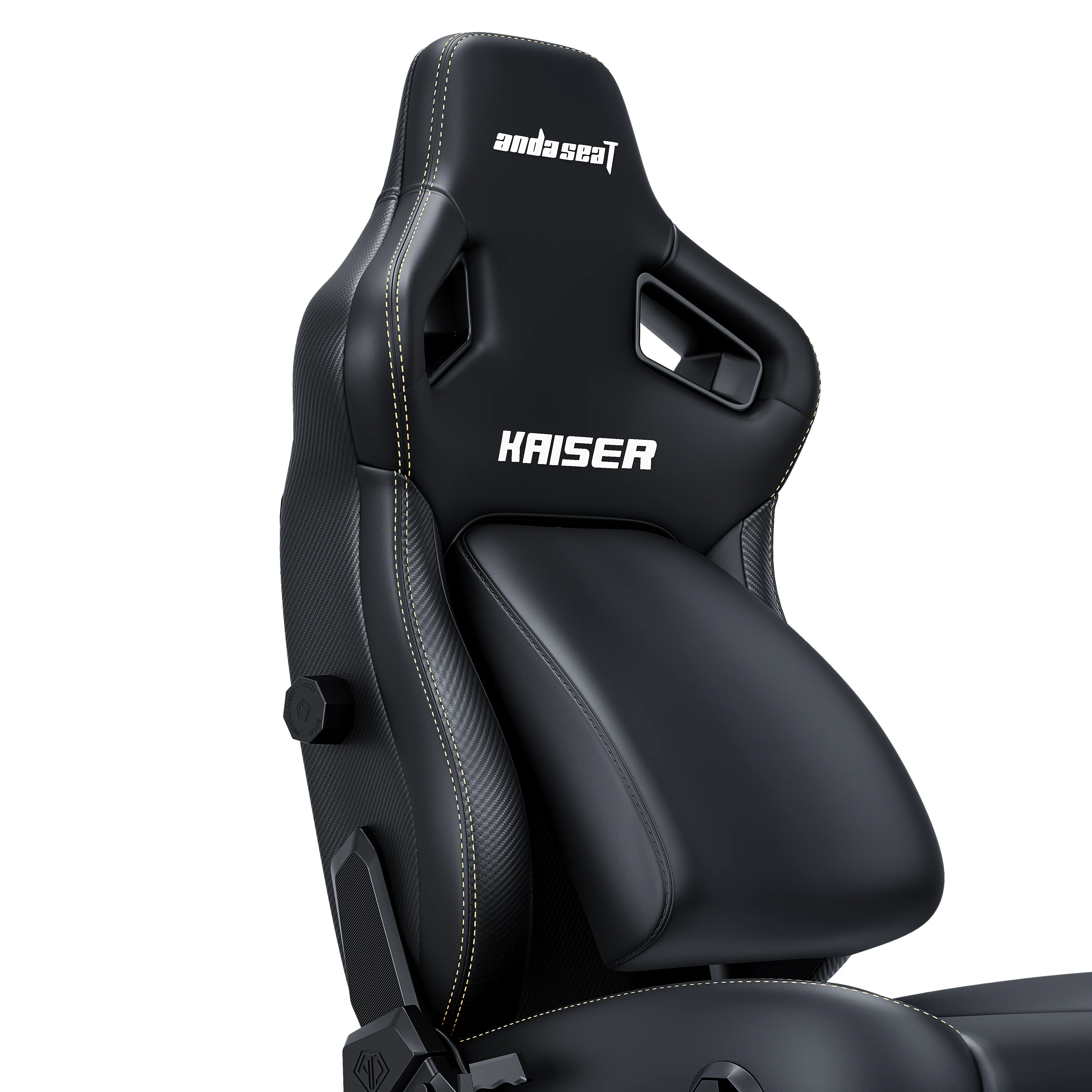 Fotel Anda Seat Kaiser 4 XL Gamingowy do 200kg Skóra Eco Czarny