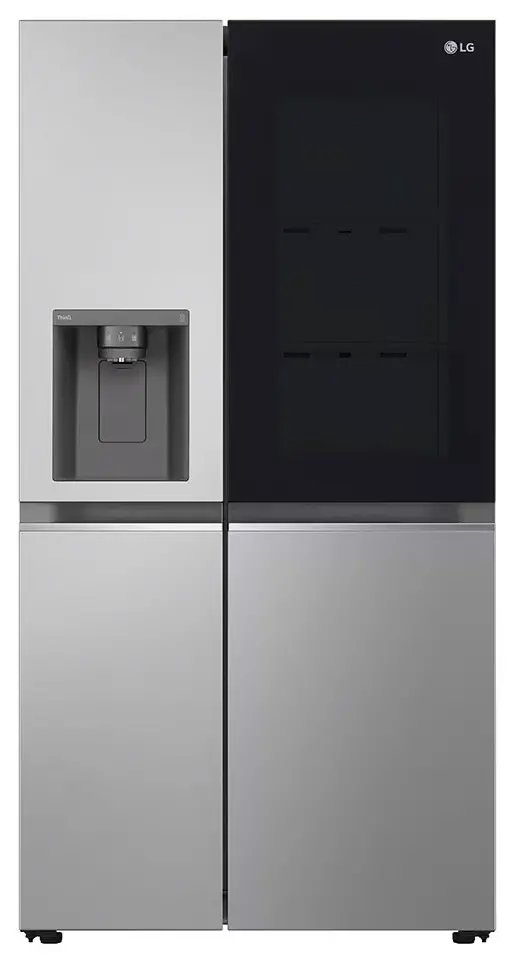 Lodówka LG SBS InstaView GSGV80PYLL Pełny No Frost 179cm Dystrybutor wody Komora świeżości Zdalne sterowanie Srebrny