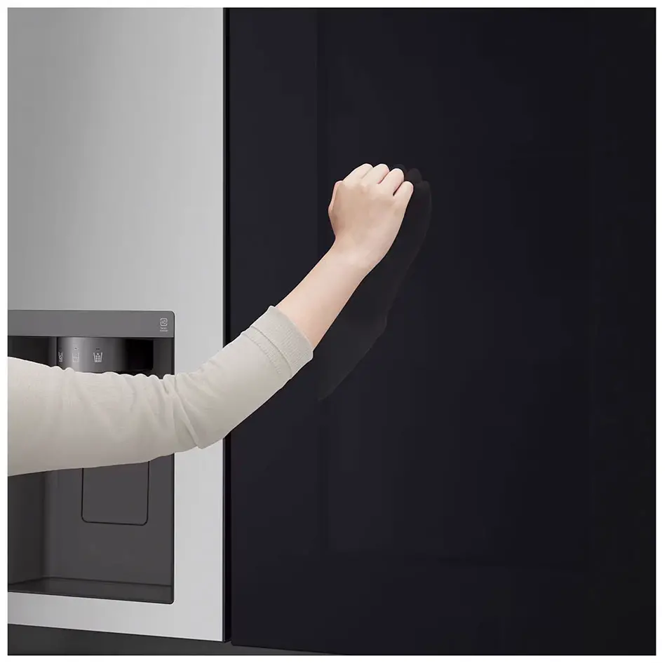 Lodówka LG SBS InstaView GSGV80PYLL Pełny No Frost 179cm Dystrybutor wody Komora świeżości Zdalne sterowanie Srebrny